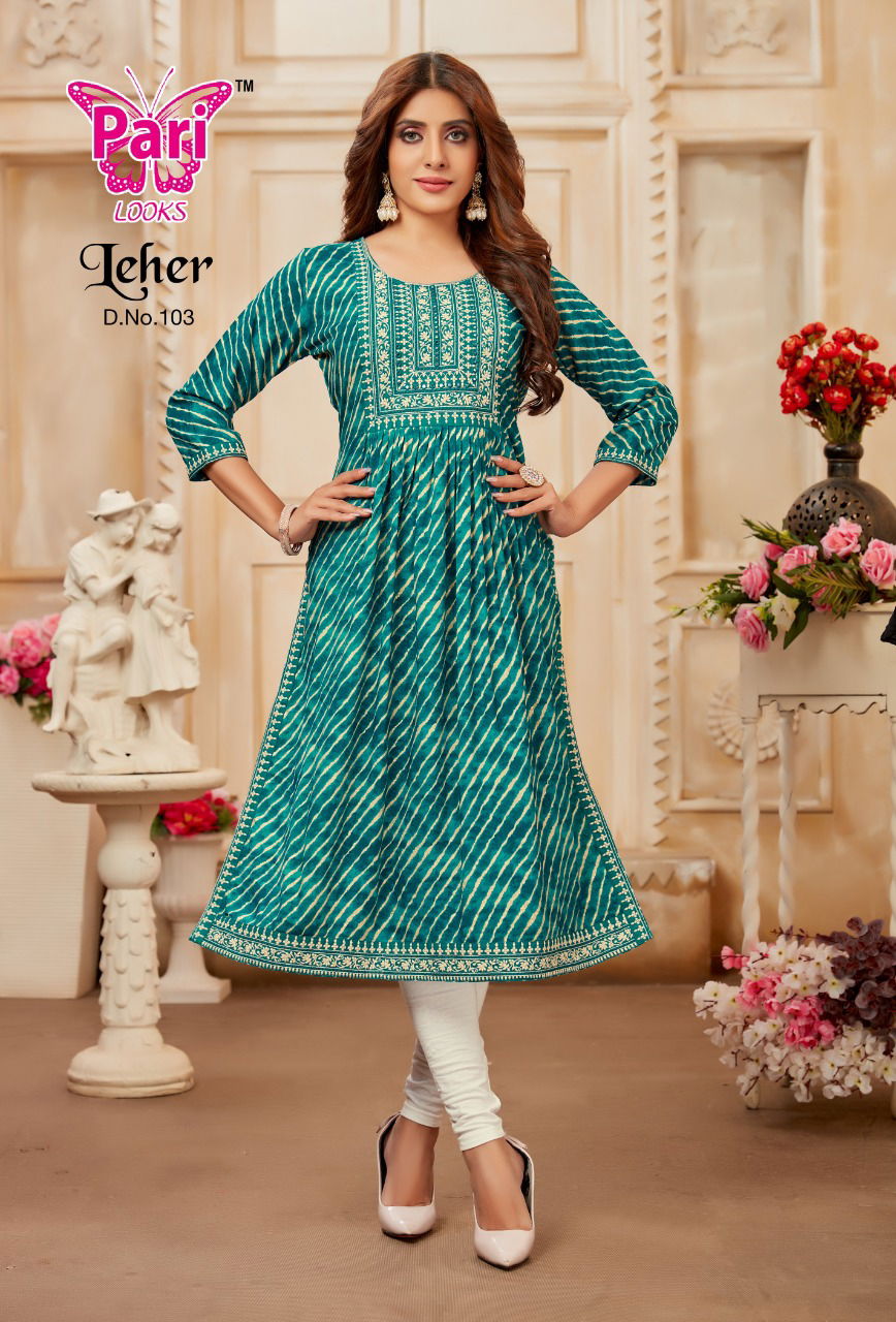 Pari Leher Heavy Festive Wear Wholesale Designer Kurtis